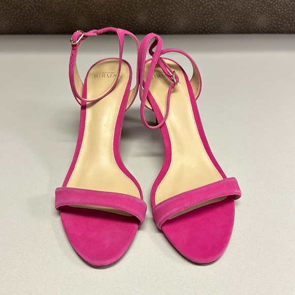 🔥🔥🔥NEW Alexandre Birman Blossom Pink Suede Heels - Picture 2 of 13